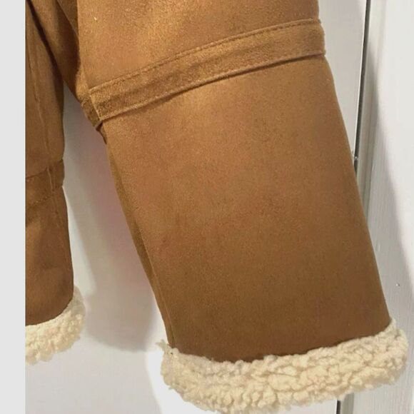 Calvin Klein Men's Classic Faux Shearling B-3 Bomber Jacket, 2XL-EUC - Picture 4 of 10